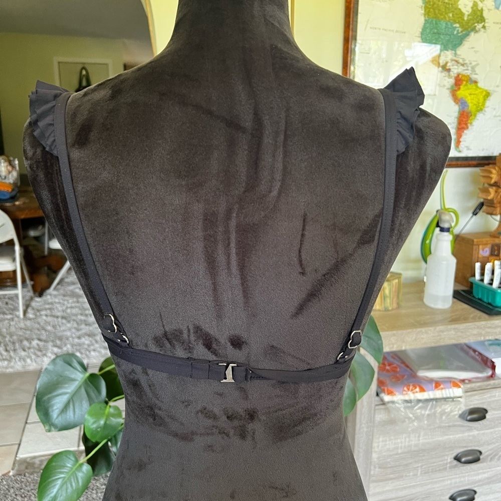 Michael Kors Black Ruffle Bikini Top - Picture 4 of 6